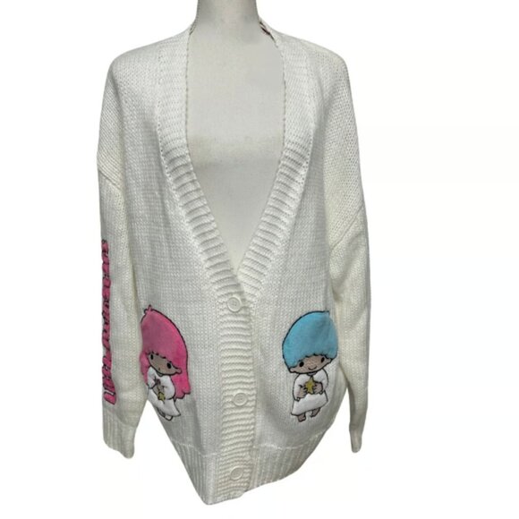 ๐๐ข๐ฅ๐๐ฉ๐๐ฅ ๐ฎ๐ญ Sanrio X Little Twin Stars Knit Cardigan Sweater - Picture 6 of 16